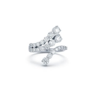 Anillo de Oro Sólido 14K 18K con Diseño de Espiral de Diamantes, Corte Redondo, Diamantes Cultivados en Laboratorio, Clásico Moderno, Solitario, Joyería Fina de Declaración, Venta al por Mayor - Product Image 5