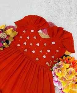 Vestido Moderno de Algodón de Una Pieza, Largo hasta el Suelo (54 Pulgadas), Vestido Étnico para Mujer, para Bodas y Fiestas, 85309 DHANLAXMI-DS28 - Product Image 4
