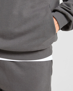 Sudadera con capucha informal de manga larga para hombre, con logo personalizado, dobladillo y puños acanalados, de gran tamaño, al por mayor, de última tendencia - Product Image 6