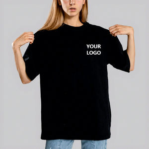 Camiseta Corta Oversize de Manga Corta para Mujer, Top Liso, Venta Caliente - Product Image 1