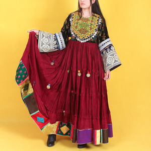 Vestido Afgano Kuchi de Terciopelo, Superventas, Disponible en Colores y Diseños Personalizados a Precio Negociable, Precio al por Mayor - Product Image 6