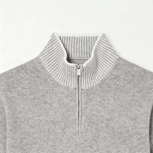 Maßgefertigter Herren-Kaschmirpullover Lässiger Pullover mit Halbem Reißverschluss Winterkleidung Direktvertrieb OEM-Service - Product Image 4