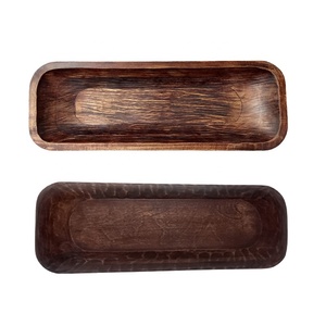 Centros de mesa de madera de mango de nogal antiguo XL, venta al por mayor, portavelas de ensalada de masa multifuncional tallados a mano, Vintage decorativo - Product Image 1