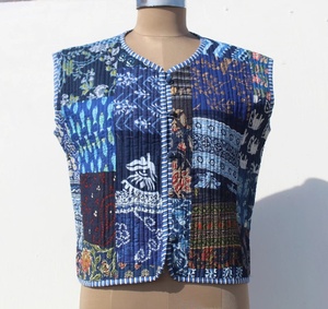Chaqueta acolchada de algodón para mujer, chaquetas de trabajo con parches indios hechos a mano, abrigos, chaqueta acolchada Bohemia para mujer - Product Image 1
