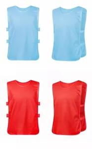 Wholesale Summer Mesh <b>Training</b> <b>Bibs</b> Breathable Lightweight Automated Cutting Sports Vest Wholesale Soccer & Football <b>Training</b> - Product Image 4