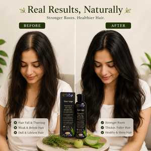 Aceite Capilar de Romero y Aloe Vera |   Aceite Herbal para el Crecimiento del Cabello, para el Cuidado de la Caída del Cabello, Nutrición del Cuero Cabelludo, Fortalecimiento del Cabello y Brillo Natural - Product Image 2