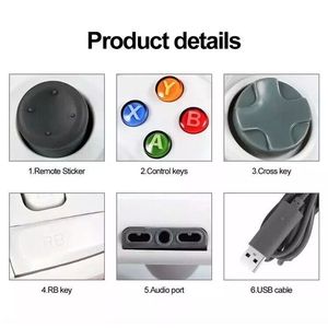 ตัวควบคุมแบบมีสาย USB สำหรับพีซีสำหรับ360 Xbox Windows 7 8 10 11 Gamepad-จอยสติ๊กและเกม - Product Image 5