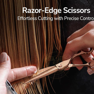 Ciseaux de coiffure professionnels en acier inoxydable de qualité supérieure, outil de précision haute performance pour barbier - Product Image 4