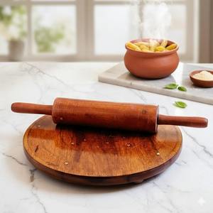 Rouleau à pâtisserie en bois de style vintage, parfait pour les restaurants, les hôtels, les cuisines domestiques, les cours de cuisine et l'utilisation quotidienne en cuisine. - Product Image 2
