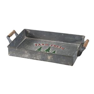 Bandeja Decorativa de Metal al por Mayor para Decoración del Hogar, Vajilla Navideña, Utensilios de Cocina para Restaurantes, Sublimación en Blanco - Product Image 1