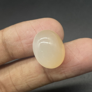 พลอยมูนสโตนสีขาวนมทรงรีแบบคาโบชอง ขนาด 16.6x13x10.5 มม. น้ำหนัก 17.15 กะรัต |   การทำเครื่องประดับ แหวน จี้ ลวดพันสำหรับงานประดิษฐ์ - Product Image 2
