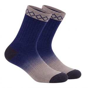 Men's Crew <b>Socks</b> Solid Knitted Breathable Quick Dry Anti-Slip Autumn Green <b>Burgundy</b> Cotton Polyester Spandex - Product Image 6