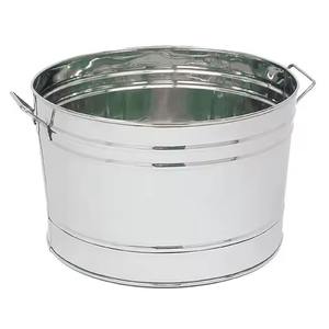 Bac à boissons en cuivre martelé, grand seau à glace ovale, refroidisseur de bière et de vin pour fêtes, mariages et bars à domicile - Product Image 4