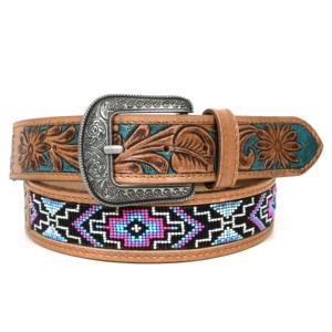 เข็มขัดหนังวัวแท้ดีไซน์เนอร์สำหรับผู้ชาย รุ่นปี 2026  แบบสั่งทำได้ตามความยาว  ตกแต่งด้วยลูกปัด/แกะสลัก  หัวเข็มขัดสไตล์วินเทจตะวันตกโบราณ ทำด้วยมือ - Product Image 5