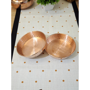 Ensemble de bols en cuivre de qualité supérieure, faits à la main, design classique pour fruits et légumes, bol brillant, prix raisonnable, assiette à soupe - Product Image 6
