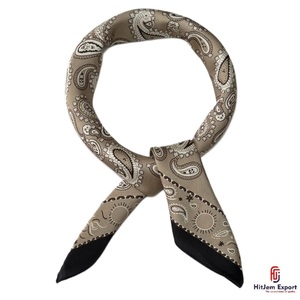 Custom Printed Short <b>Scarf</b> Fabric Private Label OEM ODM Textile Manufacturer for Fashion Accessories Wholesale Export - Product Image 2