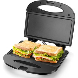 Grille électrique compacte antiadhésive à surface grillagée profonde, noire, certifiée ETL, pour sandwichs aux œufs et au jambon, machine à sandwichs - Product Image 1