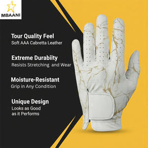 Guante de Golf para Hombre y Mujer |   Cuero de Cabretta |   Diseños geniales |   Agarre Duradero |   Rendimiento en todo tipo de clima - Product Image 3