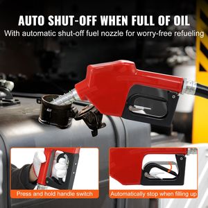 <b>12V</b> 10 GPM <b>DC</b> Automatic Shut Nozzle Hose Portable Electric Self Priming Diesel Fuel Transfer Pump Kit High Efficiency Fuel - Product Image 3