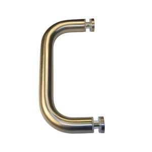 Manija D moderna de latón de un solo lado para puertas y ventanas de vidrio y acero inoxidable hecha de zinc de aluminio para baños de hoteles - Product Image 1