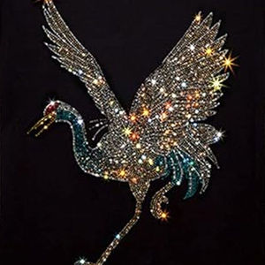 T-shirt unisexe en strass, 100% coton, respirant, été, haute qualité, vente en gros - Product Image 3