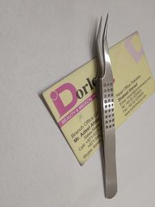 Nouvelles pinces à extensions de cils volume avec grip texturé, pinces à cils en acier inoxydable personnalisables avec logo - Product Image 2