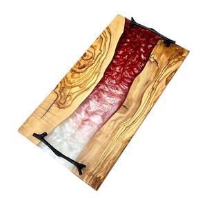 Nueva Bandeja de Servir de Madera y Resina 2026 con Diseño de Río y Asa de Metal para Comida, Frutas, Postres y Decoración del Hogar - Product Image 5