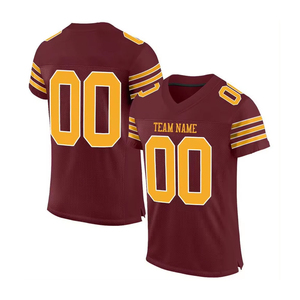 American Football Jersey 100% Polyester Anti-Bacterial Quick Dry <b>Silver</b> Breathable Custom Name Number Printed Plus Size Sports - Product Image 3