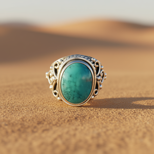 <b>Turquoise</b> Fashion <b>Ring</b> 5.9 Grams Weight - Product Image 3