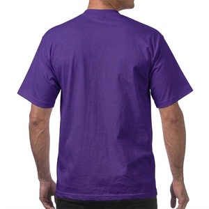 Camiseta Personalizada de Manga Corta para Hombre, Cuello Redondo, Color Morado, 100% Algodón Jersey, Corte Regular, Estilo Casual, con Logotipo Personalizado - Product Image 2