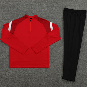 Unisex Sporty Hooded Solid Tracksuit Set Half-Zip Long Sleeve Color Blocking Quick Dry Anti-Wrinkle Lightweight Cotton Summer - Product Image 2