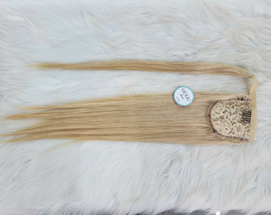 16-30 Inches for Curly Straight Loose Deep Wave Ponytail <b>Wrap</b> Clip Hair Extensions Natural <b>Black</b> Blonde 100% Virgin Remy Human - Product Image 5