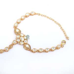 Atishi Moissanite Bridal Hathphool Fashion Bracelet - Product Image 1