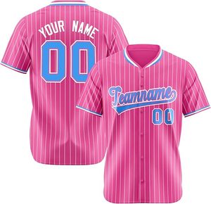 Camiseta de Béisbol para Adultos 100% Poliéster, Nombre del Jugador Personalizado, Color Sólido, Secado Rápido, Uniforme de Equipo, Servicio OEM - Product Image 1