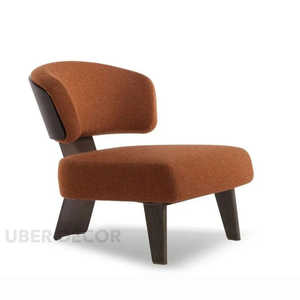 Modena Eleganza Italian Minimalist Fabric <b>Chaise</b> <b>Lounge</b> for Living Room and Leisure Spaces - Product Image 5