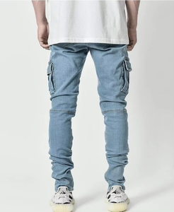 Pantalones Cargo Casuales de Trabajo con Múltiples Bolsillos, Moda Urbana 2024, Pantalones Cargo para Hombre, Pantalones Vaqueros de Mezclilla para Hombre - Product Image 3