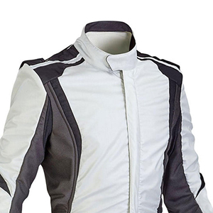 Combinaison de course moto pour homme, manches longues, blanche, colorée, respirante, toutes saisons - Product Image 6