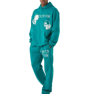Survêtement à capuche pour homme, nouvelle qualité, tendance, pour sports d'hiver, logo personnalisé imprimé, respirant, séchage rapide, couleur unie - Product Image 1