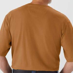 T-shirt à manches courtes pour homme, coupe classique, col rond, poche avant, 100% coton, tissu tricoté, logo personnalisé, impression sérigraphique, séchage rapide - Product Image 2