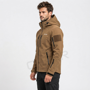 Waterproof Eco-Friendly Windproof Hiking Bomber <b>Jacket</b> <b>Men</b> High Street Breathable Winter Hooded Zipper OEM Custom Brand <b>Long</b> - Product Image 3