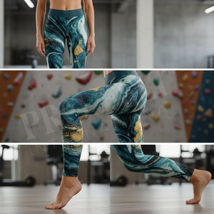 Nouveau style 2026 – Leggings de yoga personnalisés imprimés sur toute la surface, sans couture, extensibles, séchage rapide, pour la gym, le fitness, l'entraînement et la course à pied - Product Image 3