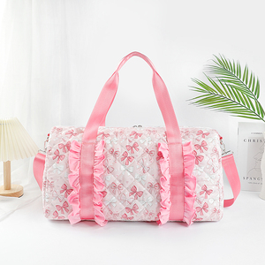 Factory Wholesale Low Moq Custom Quilting Bags Kids Toddler Cute School Bag New Fashion Floral Bow Printed Quilted <b>Backpacks</b> - Product Image 1