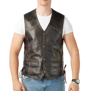 Chaleco de Cuero Casual de Invierno para Hombre, Diseño Personalizado, Color Personalizado, Sin Mangas, Transpirable, de Secado Rápido, Ropa Exterior de Lona - Product Image 5