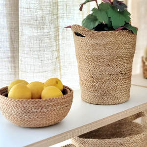 ตะกร้าสานปอกระเจา/ป่านศรนารายณ์สำหรับตกแต่งบ้าน - Product Image 2