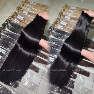 Pelo vietnamita crudo al por mayor 100% mechones de pelo Remy virgen pelo liso de hueso de alta calidad sedoso listo para enviar a todo el mundo - Product Image 1