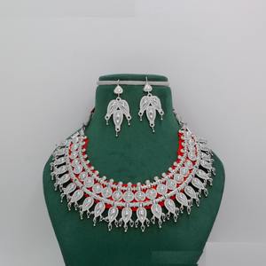 Conjunto de Collar y Aretes de Moda Chapados en Oro de Lujo, Joyería Tradicional Francesa y Africana, Collar Gargantilla Hecho a Mano para Mujer - Product Image 3