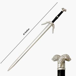 Espada Larga Medieval Occidental de Acero con Alto Contenido de Carbono, Cuchilla Afilada, Venta al Por Mayor OEM, Ideal para Regalo |   Cuchilla de espiga completa con funda - Product Image 5