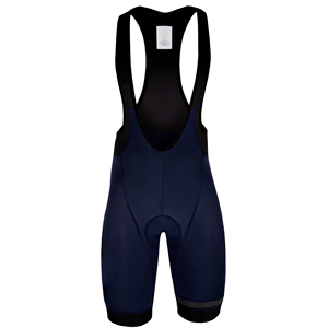 Cuissard de cyclisme pour homme bleu marine avec bretelles noires, respirant et performant - Product Image 1