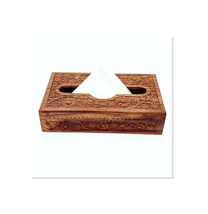 Best Selling Elegant Design Wood Tissue Box Acacia Wood Color <b>Living</b> Room kitchen bedroom and office tissues Holding Box - Product Image 1