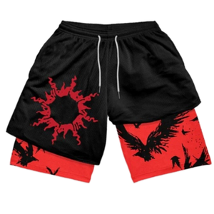 Shorts de basketball athlétiques pour hommes OEM de haute qualité, personnalisables, en tissu double couche, maille imprimée, taille mi-haute, décontractés, avec cordon de serrage - Product Image 4
